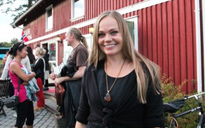 Mona Rød vant årets delfinale i NM i Poesislam. Foto:  Astrid Borchgrevink Lund